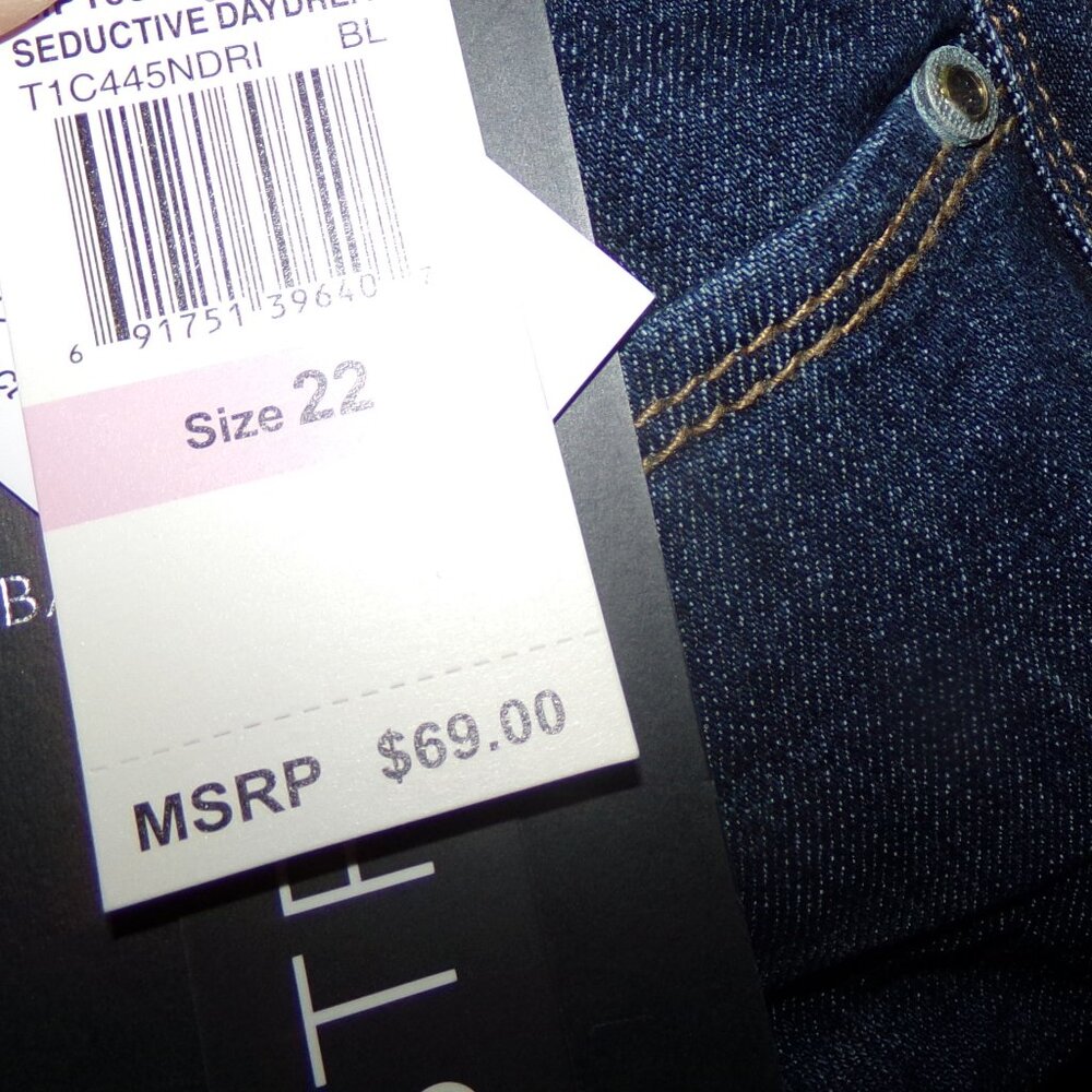 BABY PHAT SKINNY JEANS SZ 22 Y2K - Picture 5 of 6